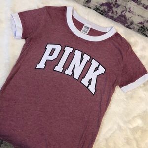 VS Pink Ringer Tee